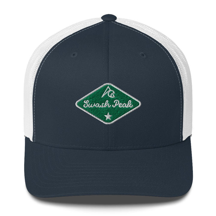 Green Back Trucker Hat - Swash Peak