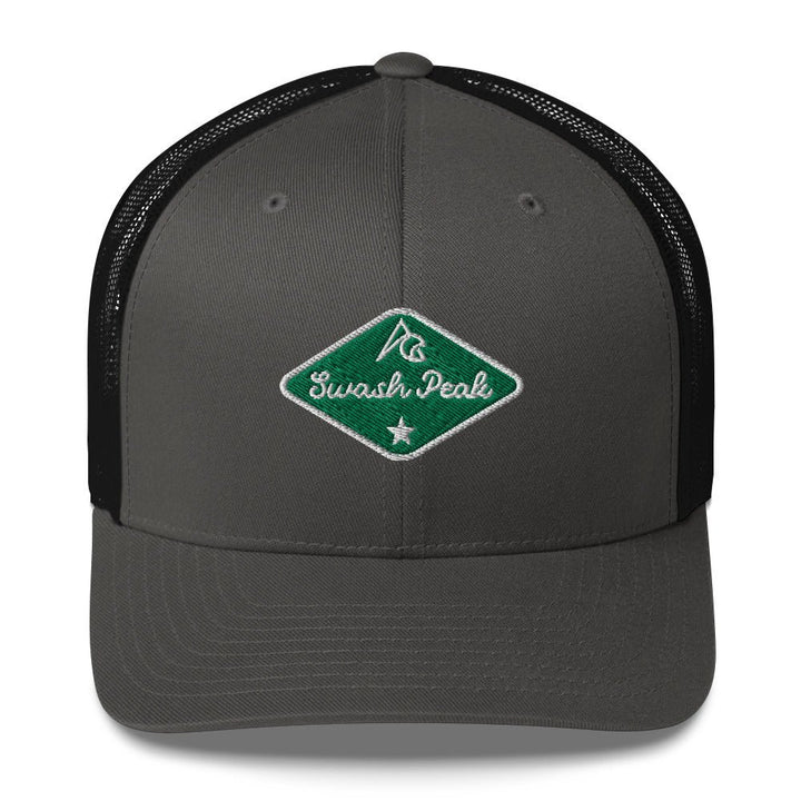 Green Back Trucker Hat - Swash Peak
