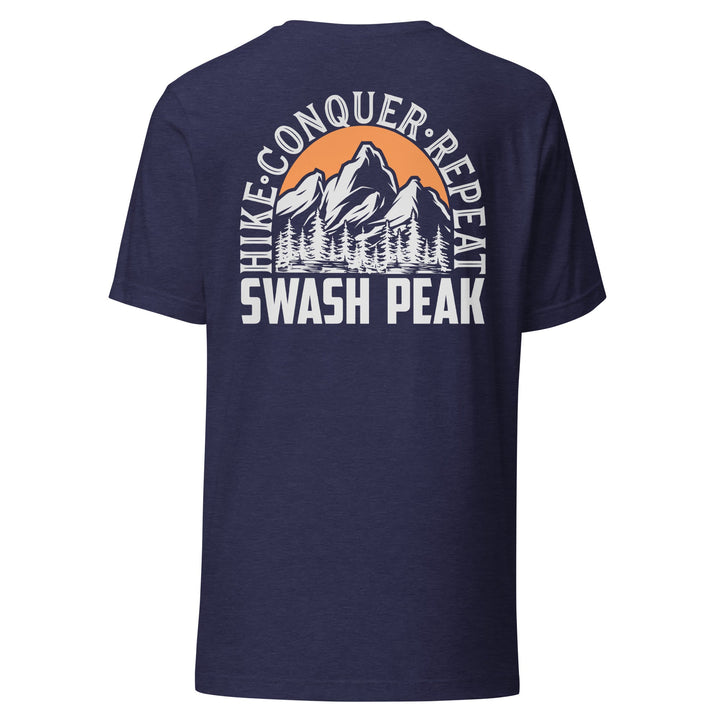 Hike. Conquer. Repeat. Unisex Tee - Swash Peak