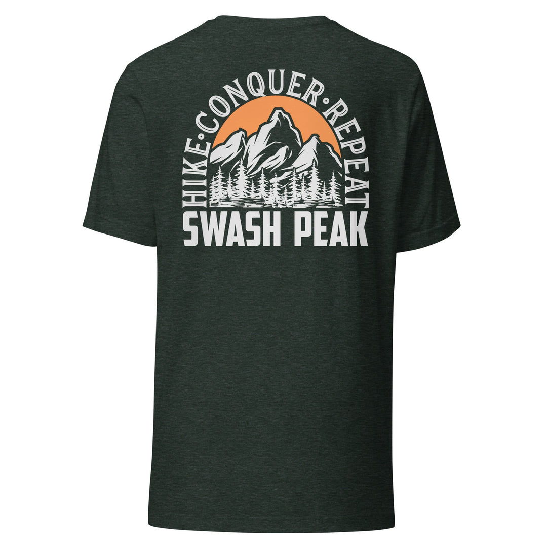 Hike. Conquer. Repeat. Unisex Tee - Swash Peak