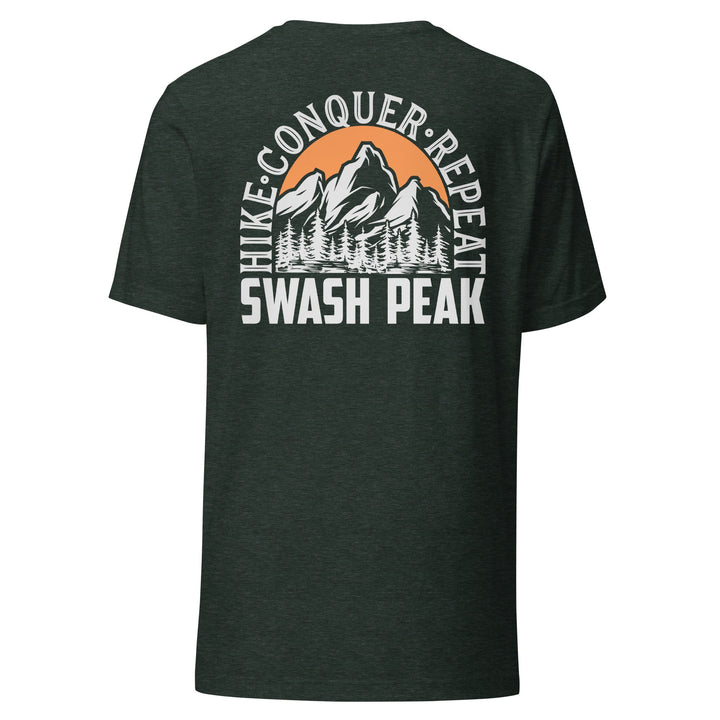 Hike. Conquer. Repeat. Unisex Tee - Swash Peak