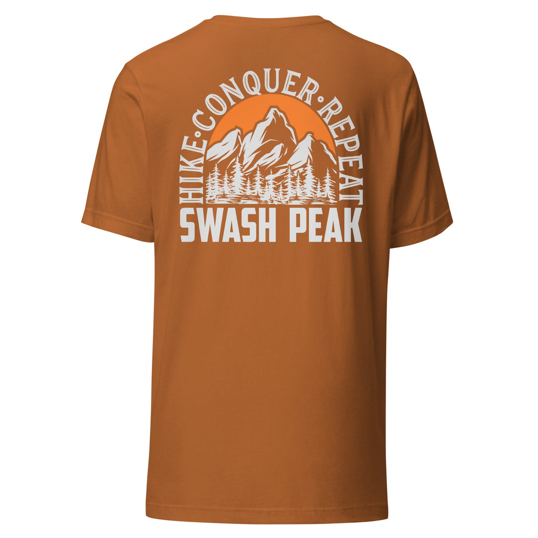 Hike. Conquer. Repeat. Unisex Tee - Swash Peak