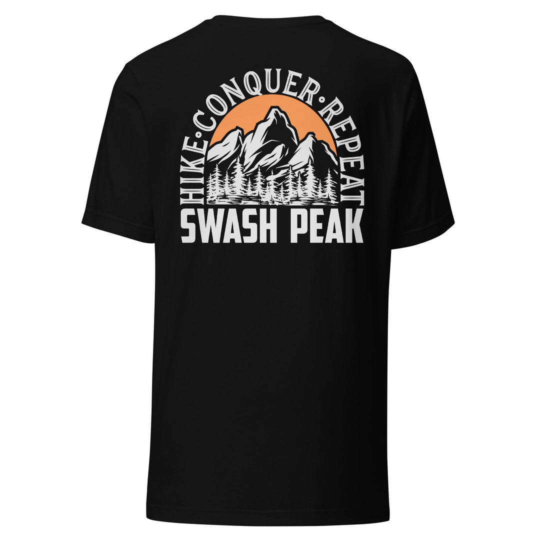 Hike. Conquer. Repeat. Unisex Tee - Swash Peak