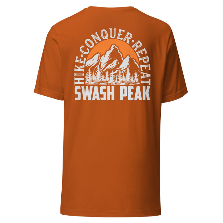 Hike. Conquer. Repeat. Unisex Tee - Swash Peak