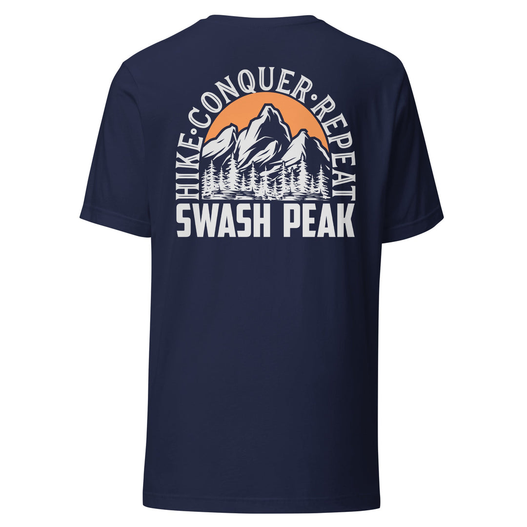 Hike. Conquer. Repeat. Unisex Tee - Swash Peak