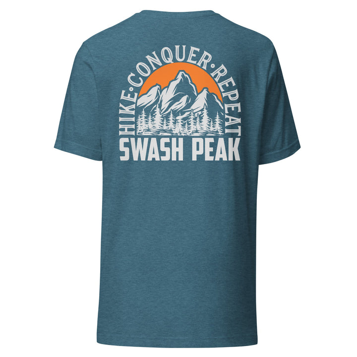 Hike. Conquer. Repeat. Unisex Tee - Swash Peak