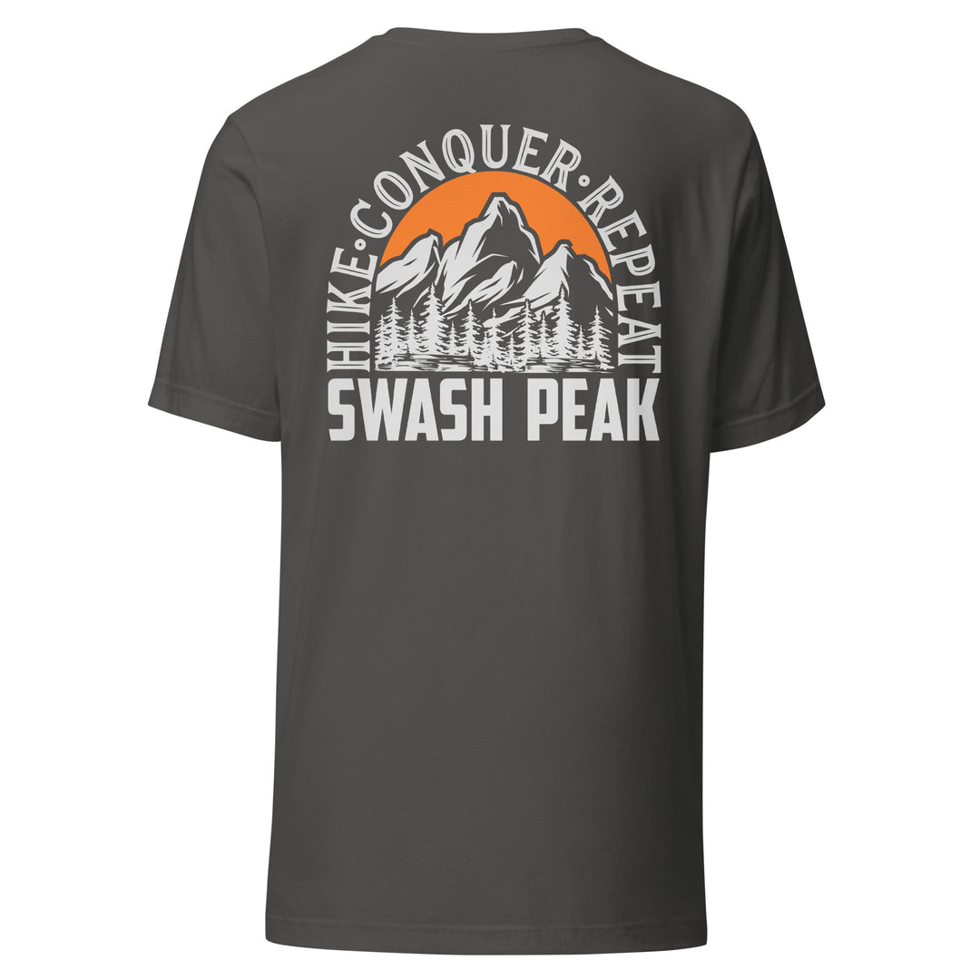 Hike. Conquer. Repeat. Unisex Tee - Swash Peak