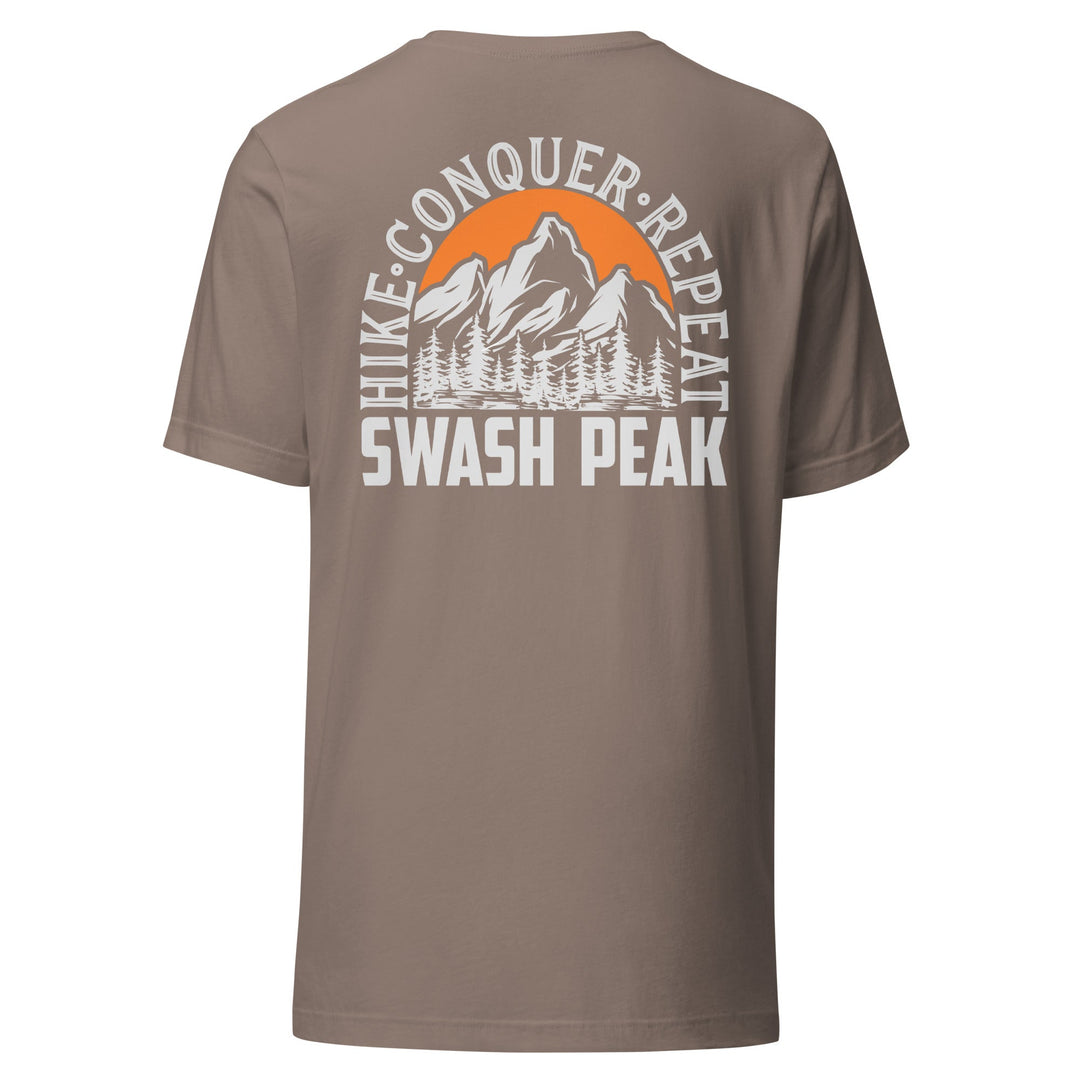 Hike. Conquer. Repeat. Unisex Tee - Swash Peak