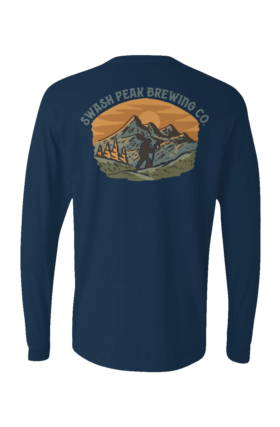 Hiking Beers Long Sleeve Unisex Tee - Swash Peak