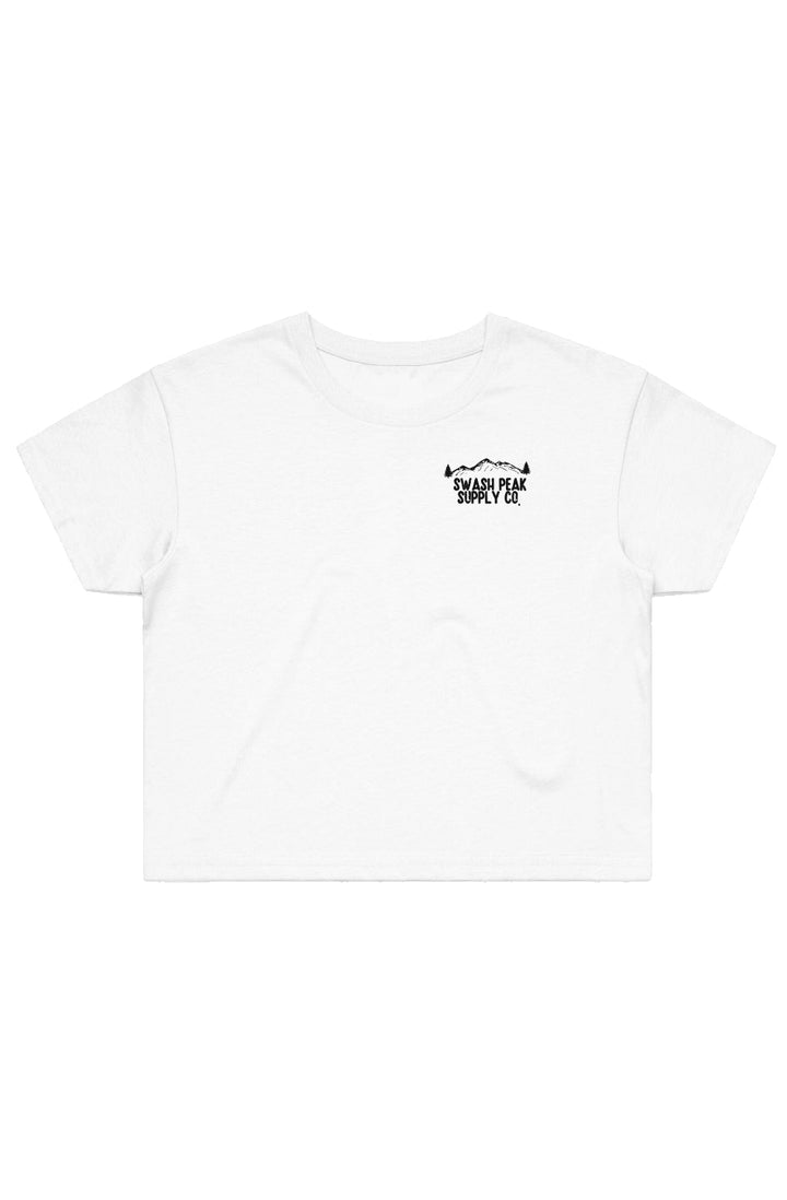 Hiking Bootprint Cropped Tee - Swash Peak