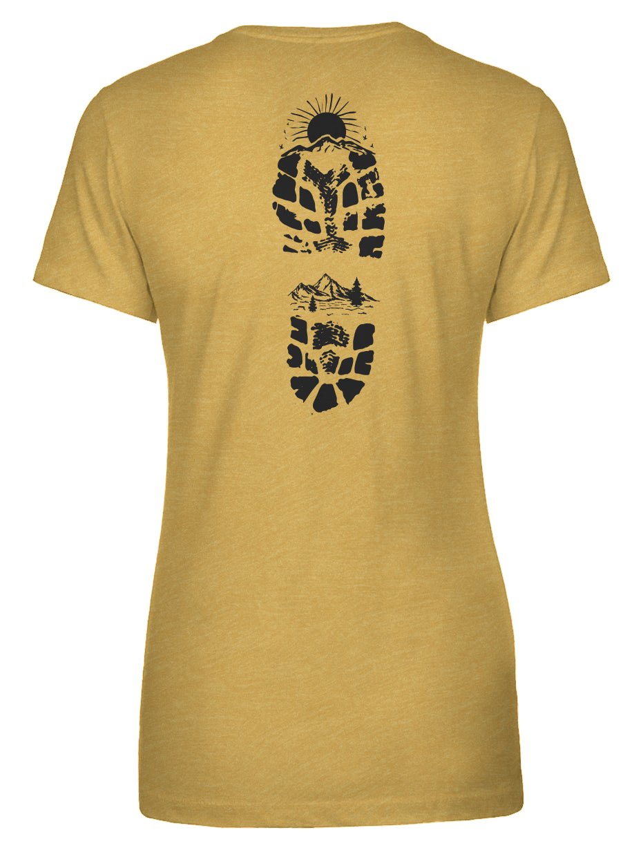 Hiking Bootprint Women's Tee - Swash Peak