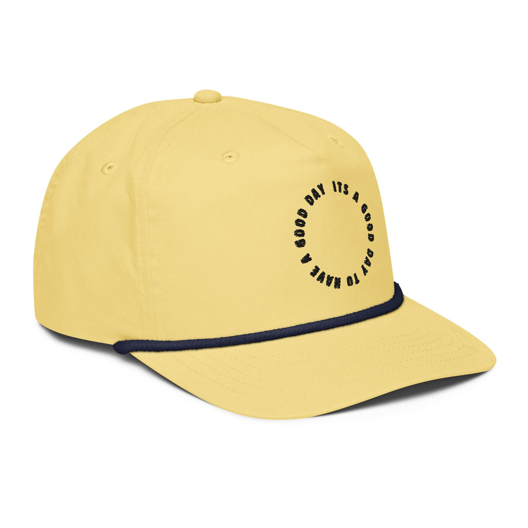 Its a Good Day Rope Hat - Yellow/Navy - Swash Peak