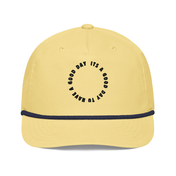 Its a Good Day Rope Hat - Yellow/Navy - Swash Peak