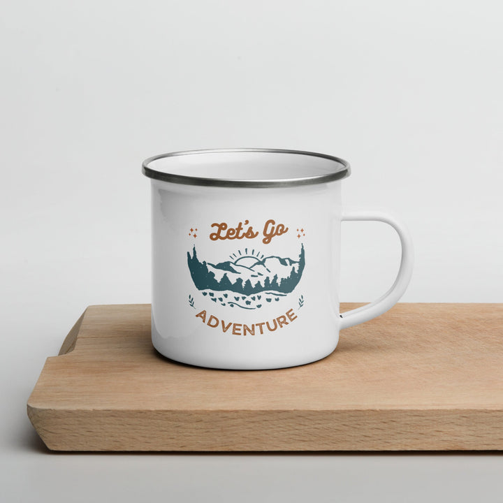 Let's Go Adventure Enamel Mug - Swash Peak