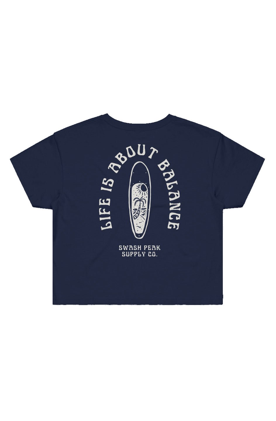 Life is About Balance Cropped Tee - Swash Peak