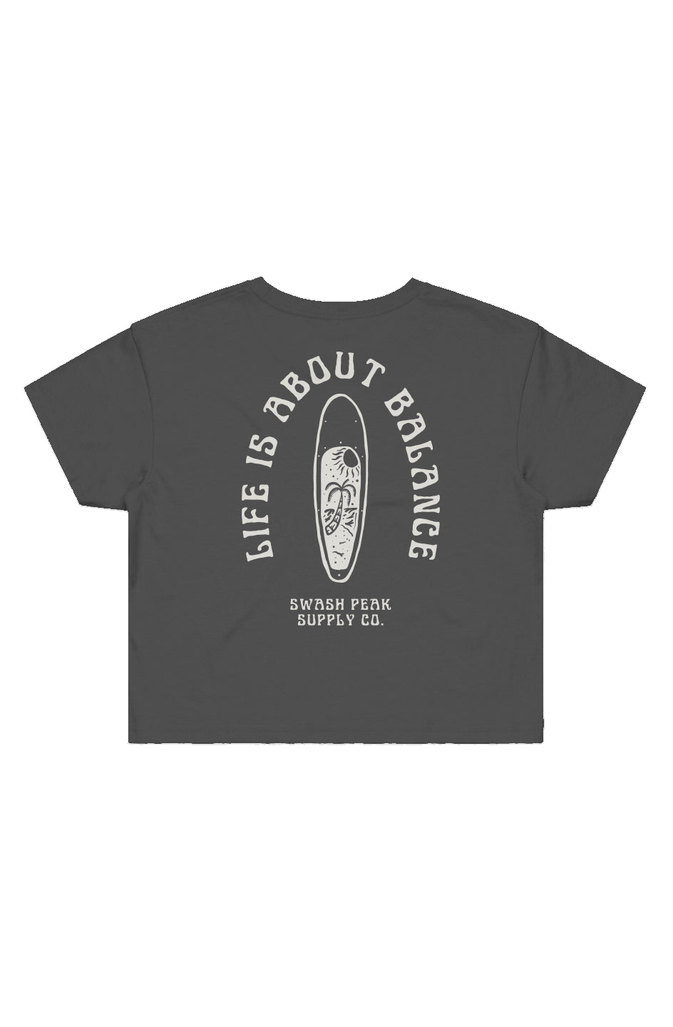 Life is About Balance Cropped Tee - Swash Peak