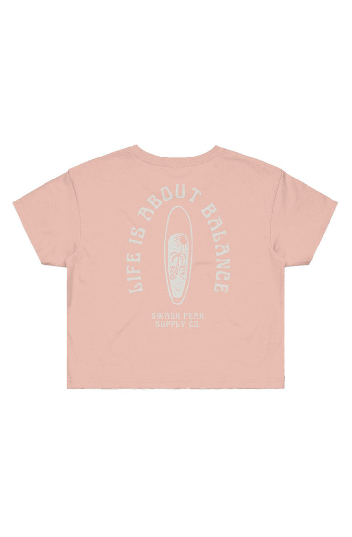 Life is About Balance Cropped Tee - Swash Peak