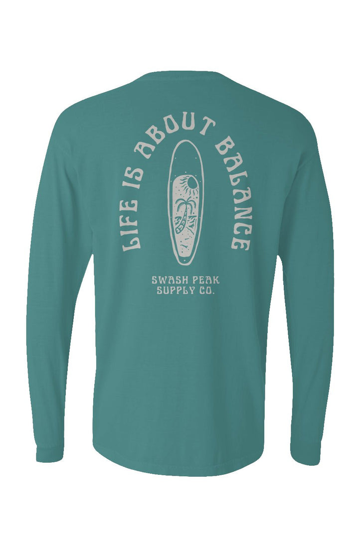 Life Is About Balance Long Sleeve Unisex Tee - Swash Peak