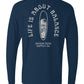 Life Is About Balance Long Sleeve Unisex Tee - Swash Peak