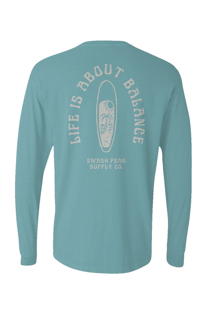 Life Is About Balance Long Sleeve Unisex Tee - Swash Peak