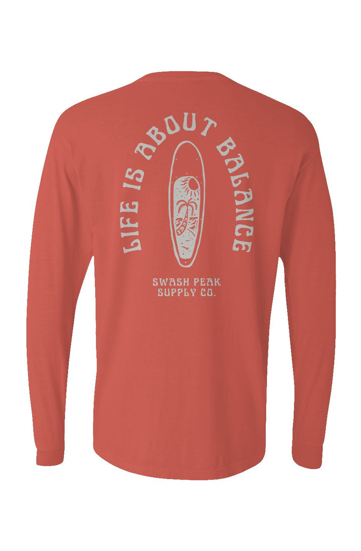 Life Is About Balance Long Sleeve Unisex Tee - Swash Peak