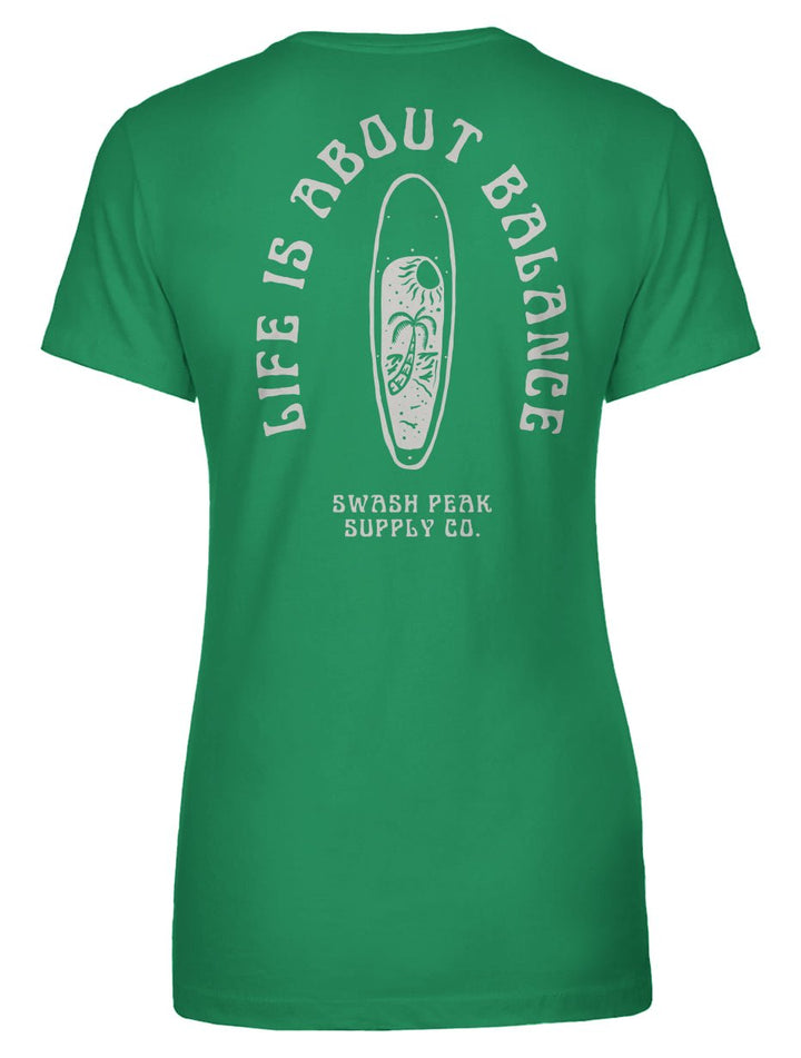 Life is About Balance Women's Tee - Swash Peak