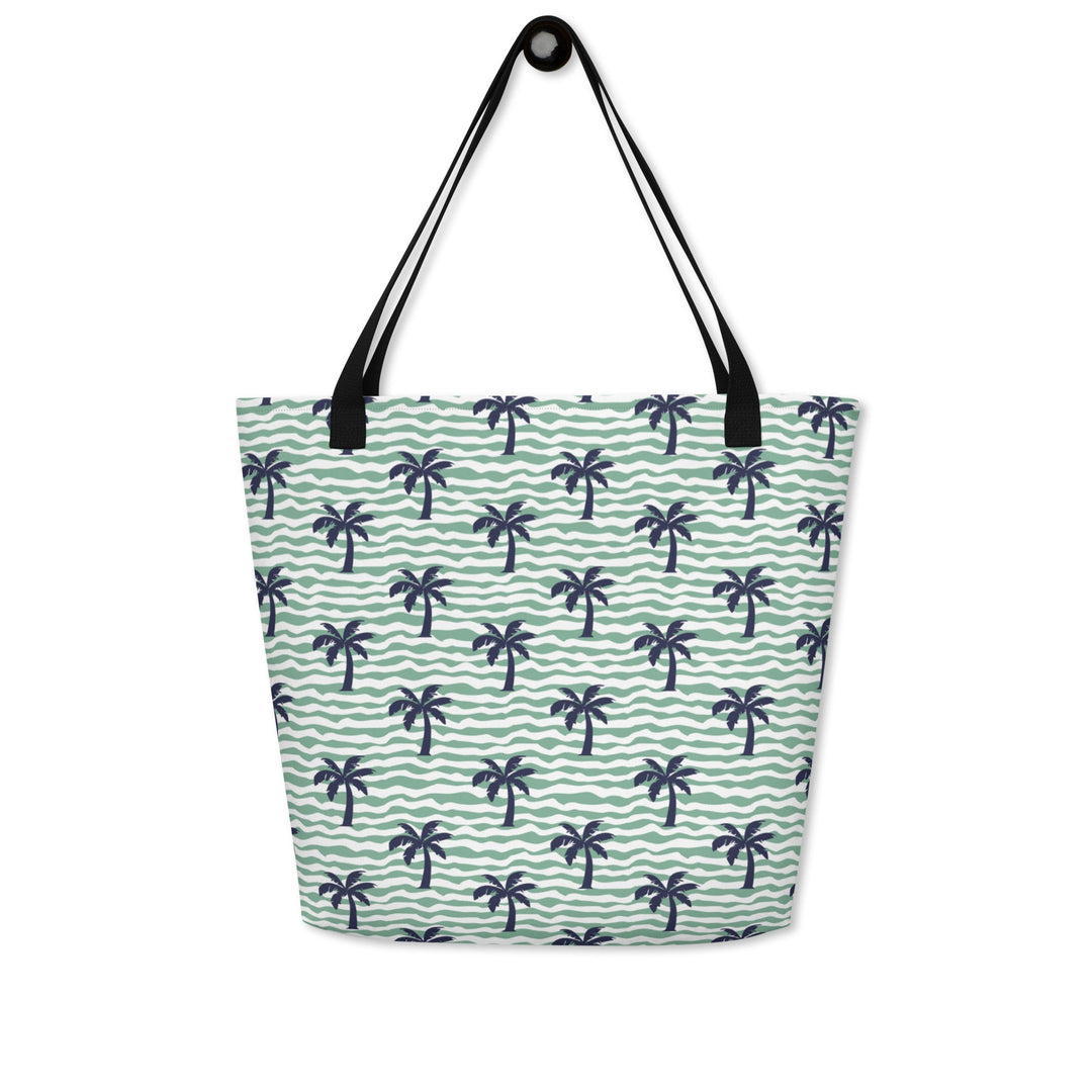 Palm Tree Large Tote Bag w/ Pocket - Swash Peak