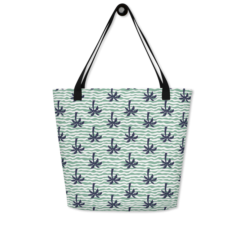 Palm Tree Large Tote Bag w/ Pocket - Swash Peak