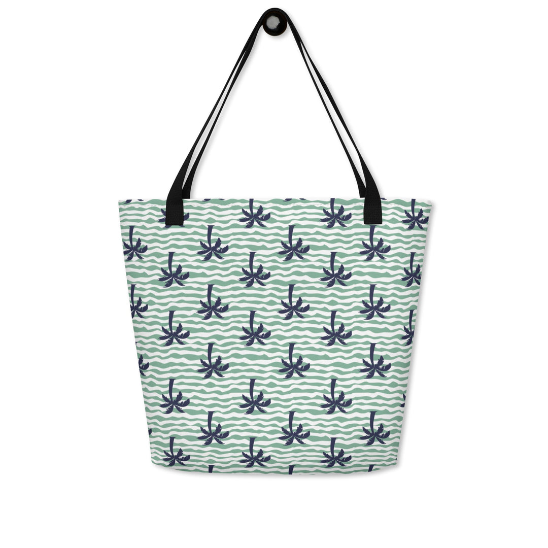 Palm Tree Large Tote Bag w/ Pocket - Swash Peak