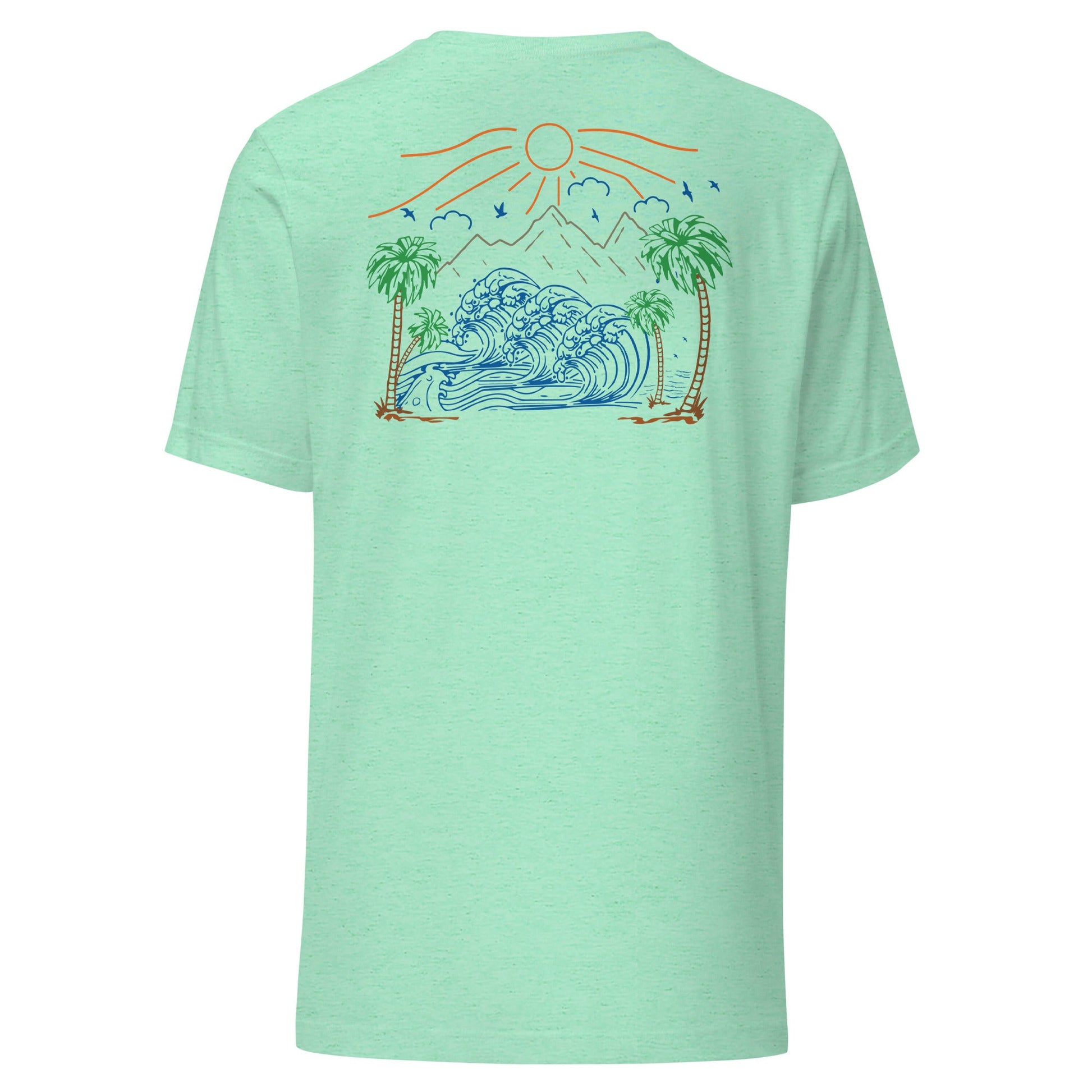 Palm Trees and Coastline Unisex Tee - Swash Peak