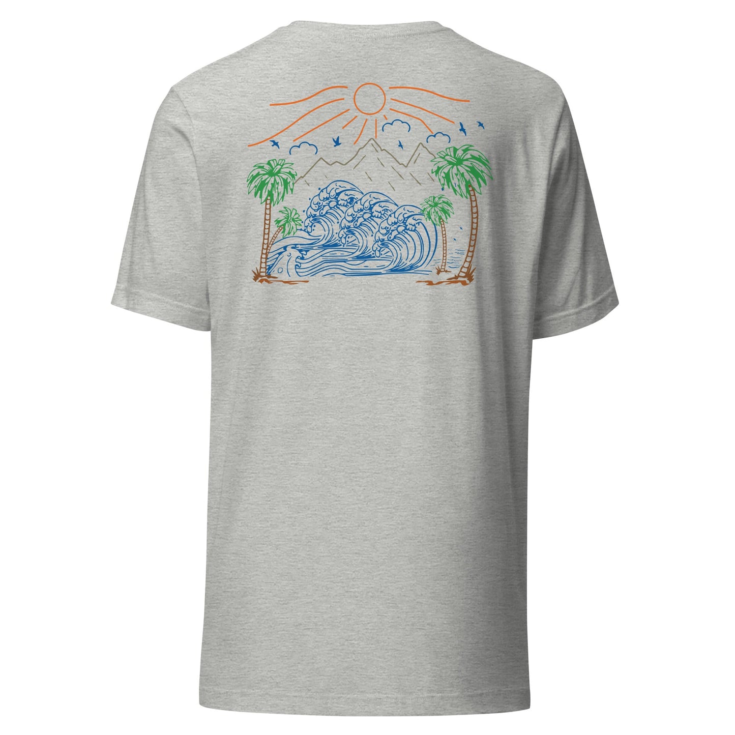 Palm Trees and Coastline Unisex Tee - Swash Peak