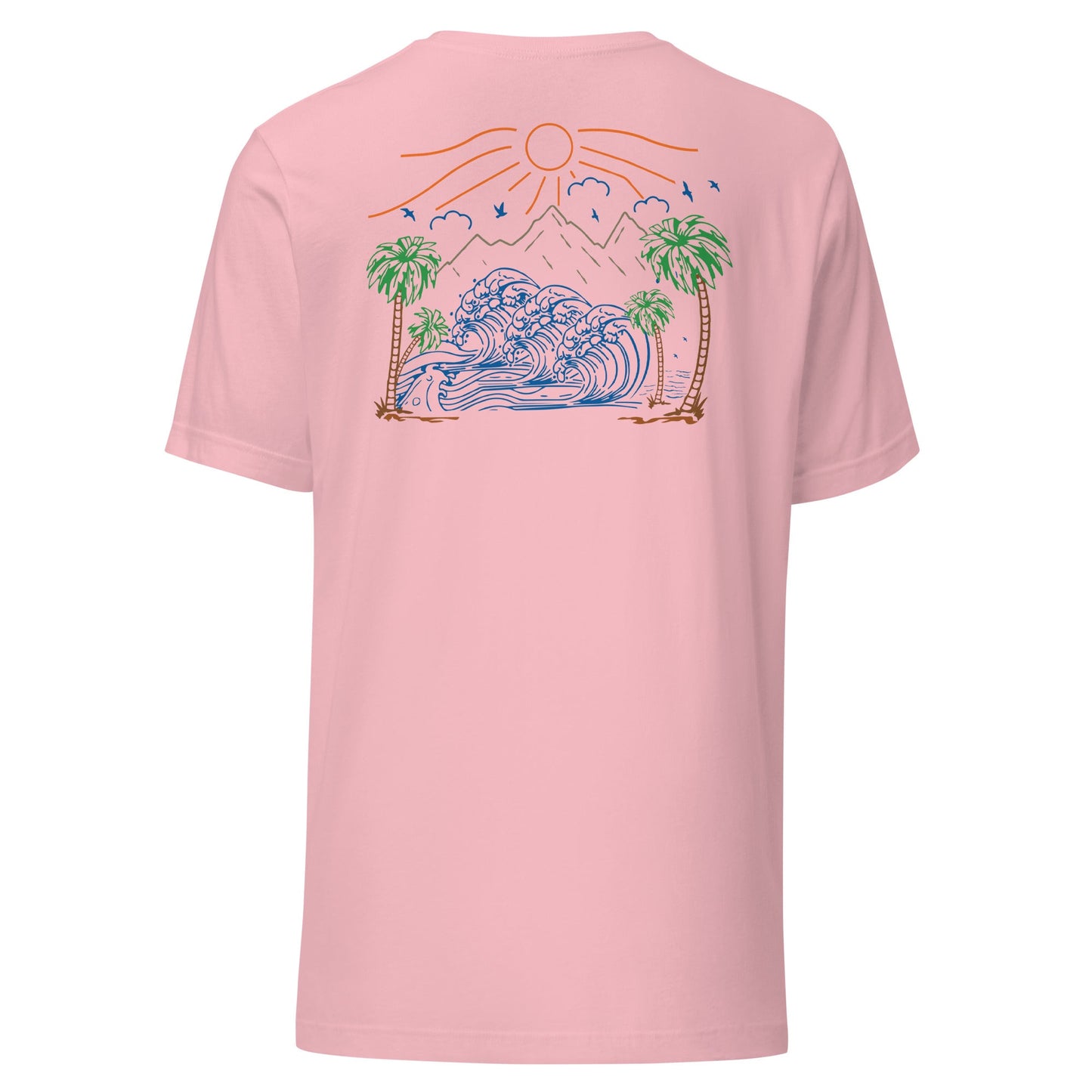 Palm Trees and Coastline Unisex Tee - Swash Peak