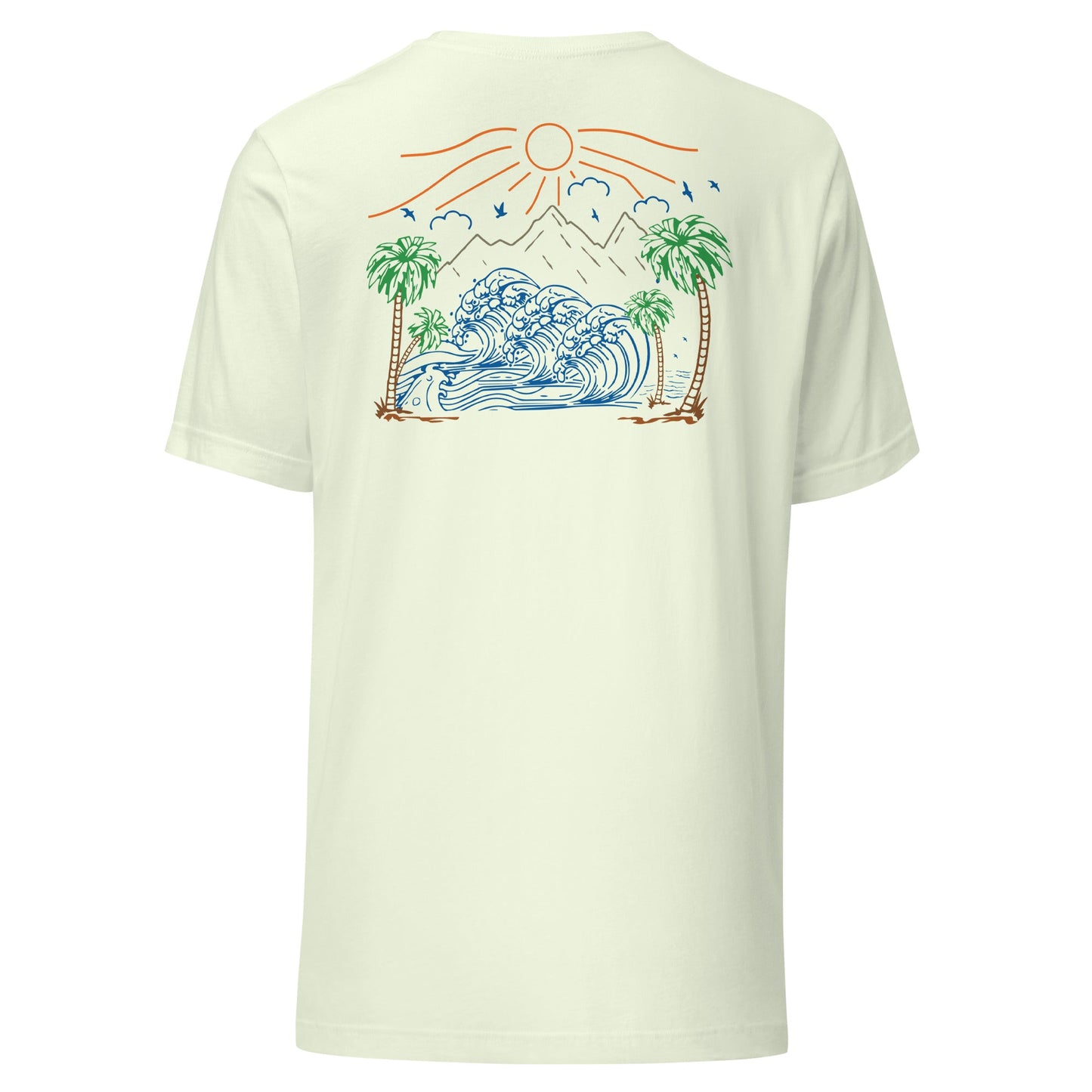 Palm Trees and Coastline Unisex Tee - Swash Peak