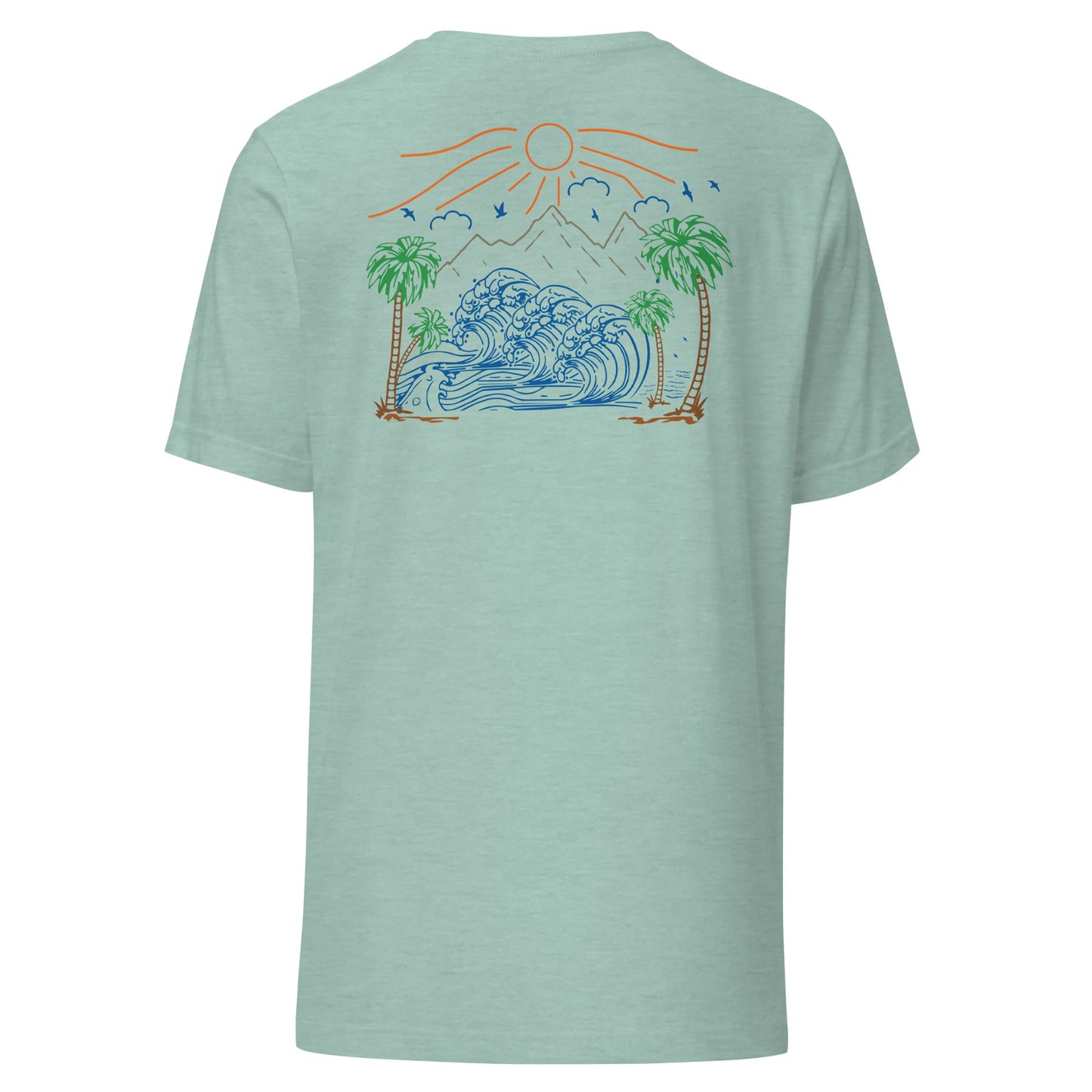 Palm Trees and Coastline Unisex Tee - Swash Peak