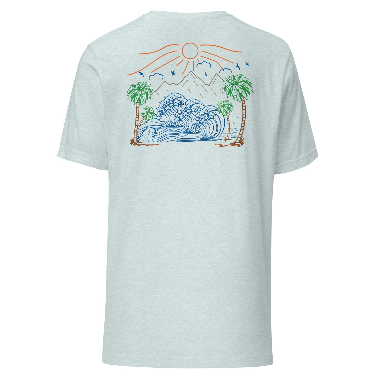 Palm Trees and Coastline Unisex Tee - Swash Peak