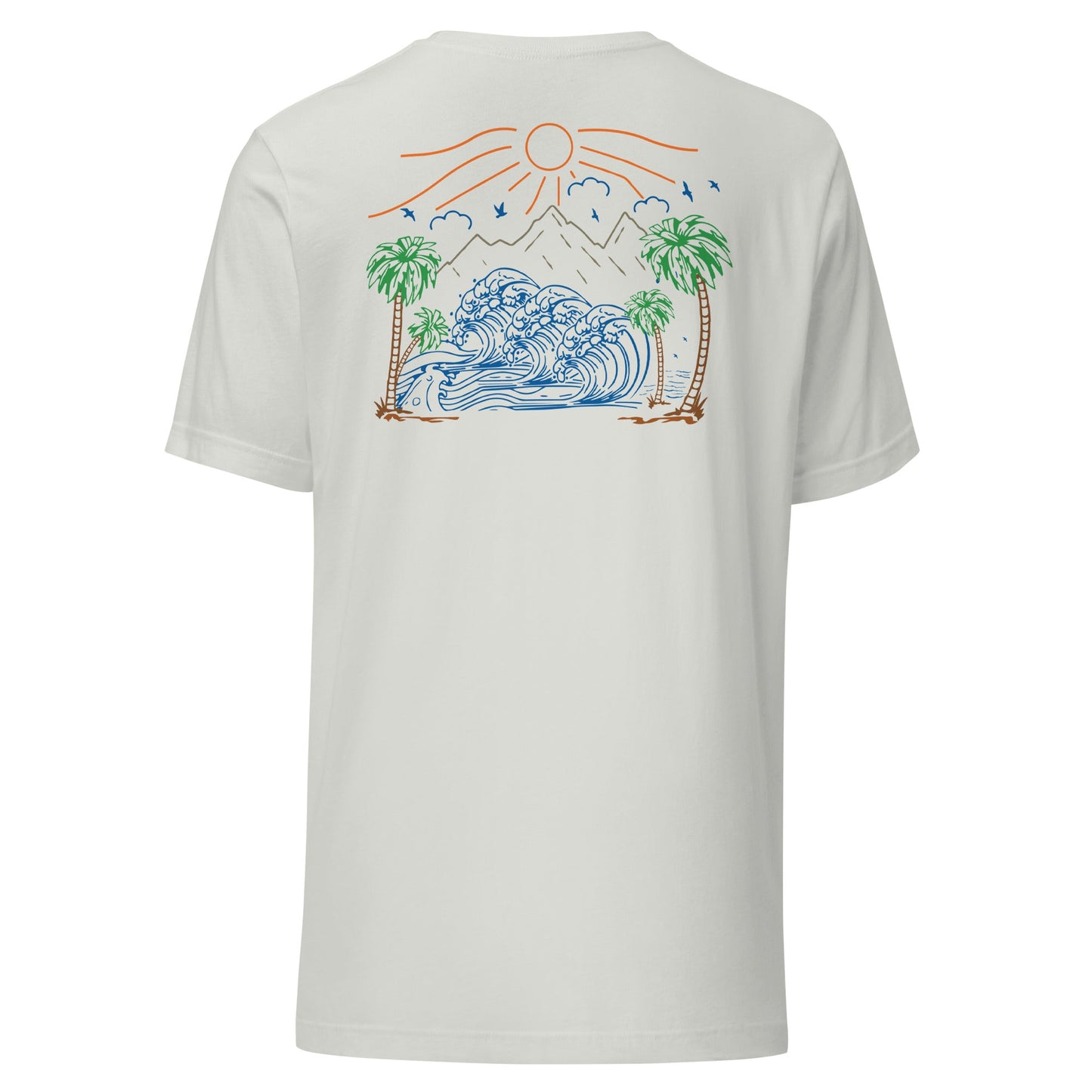 Palm Trees and Coastline Unisex Tee - Swash Peak