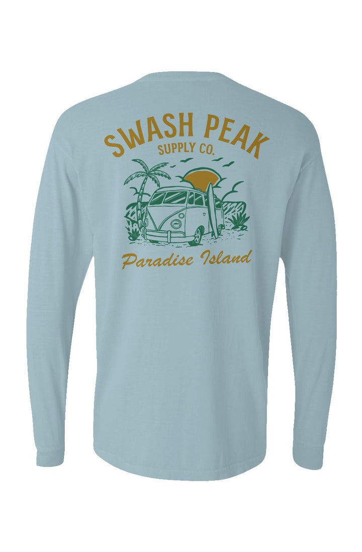Paradise Island Long Sleeve Unisex Tee - Swash Peak