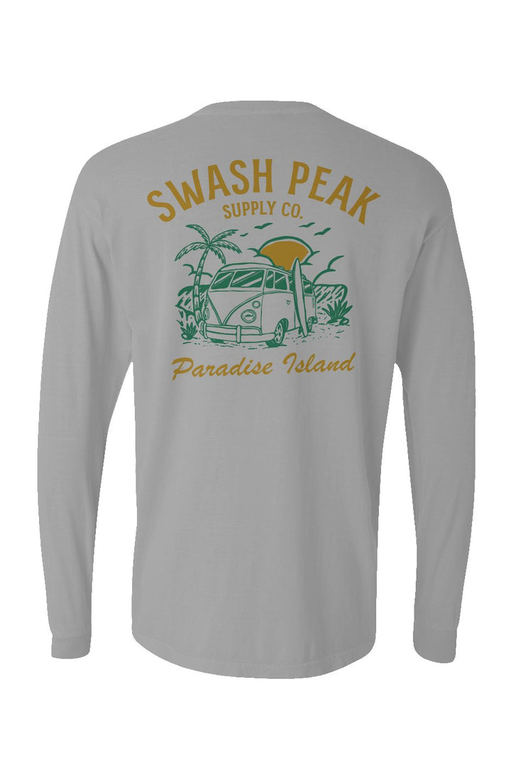 Paradise Island Long Sleeve Unisex Tee - Swash Peak