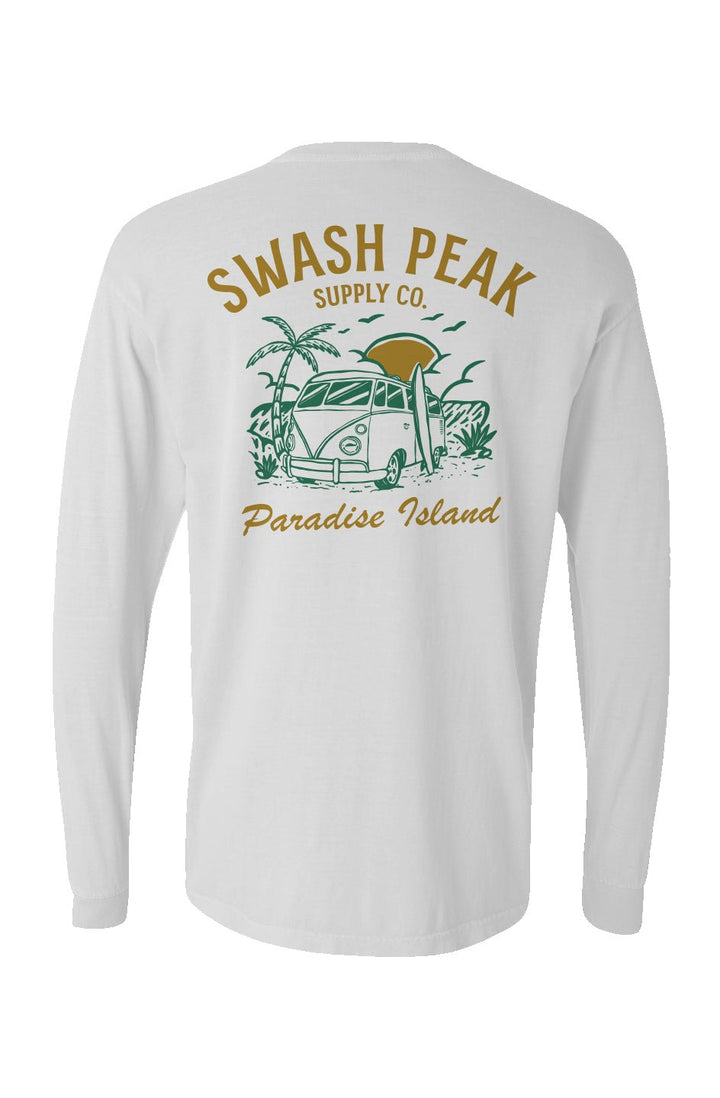 Paradise Island Long Sleeve Unisex Tee - Swash Peak