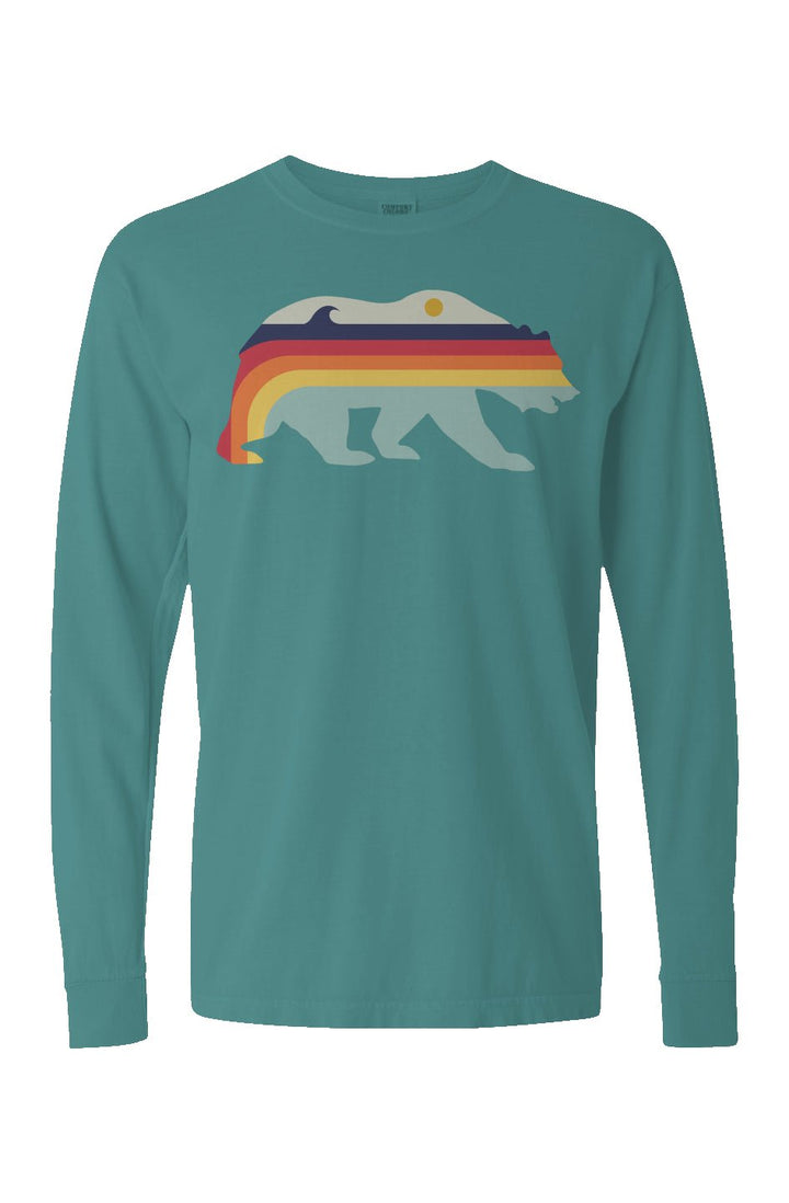 Retro Bear Long Sleeve Unisex Tee - Swash Peak
