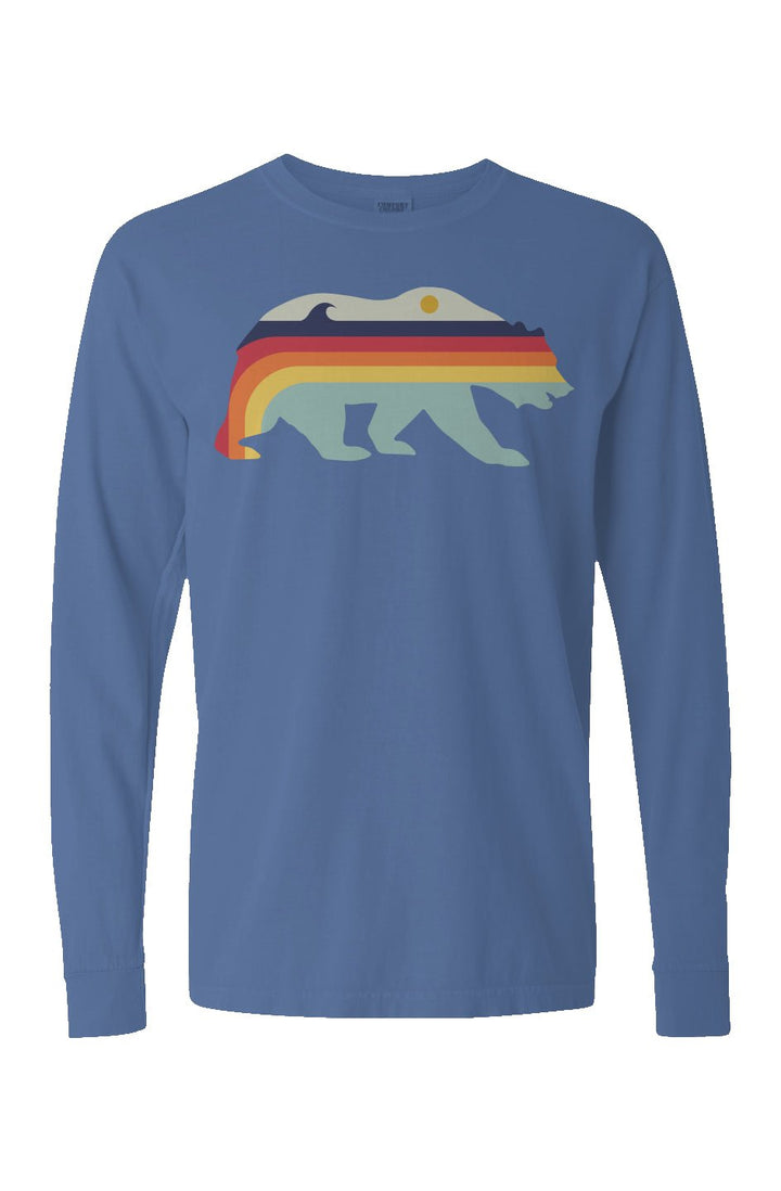 Retro Bear Long Sleeve Unisex Tee - Swash Peak