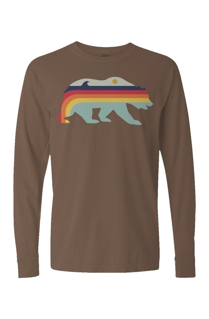Retro Bear Long Sleeve Unisex Tee - Swash Peak