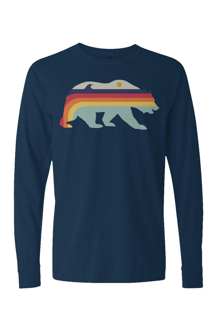 Retro Bear Long Sleeve Unisex Tee - Swash Peak