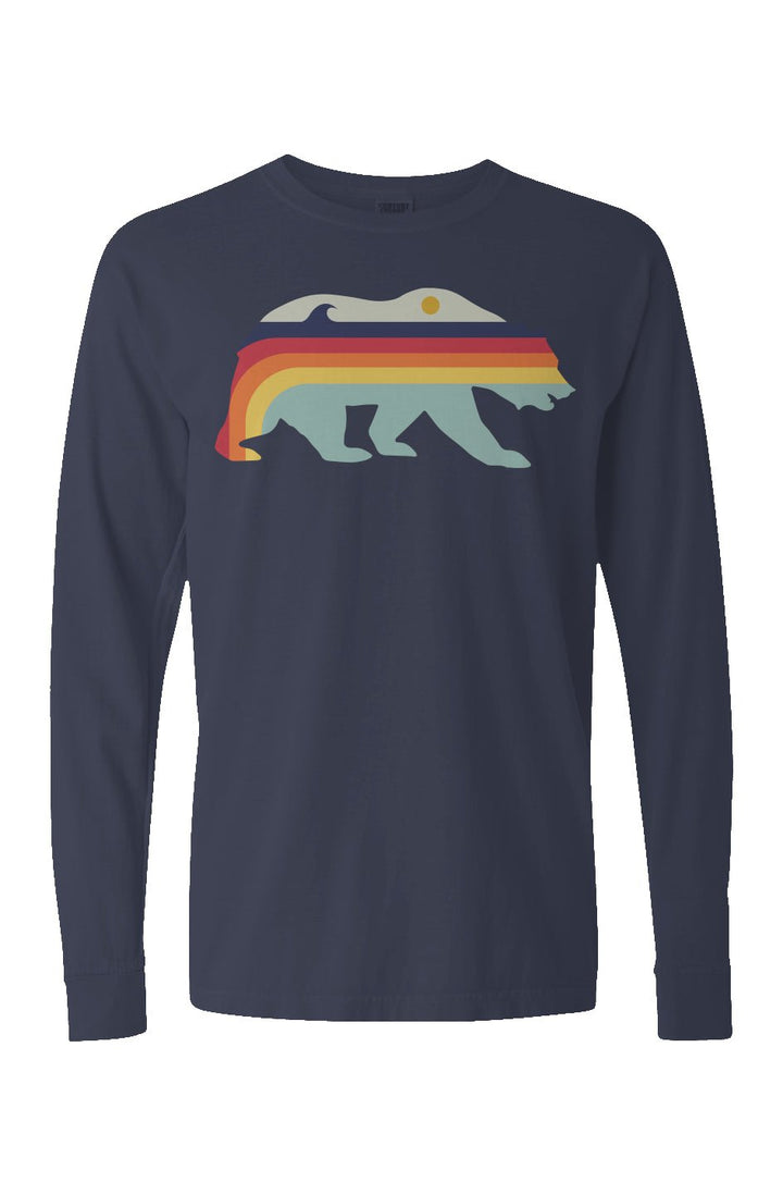 Retro Bear Long Sleeve Unisex Tee - Swash Peak
