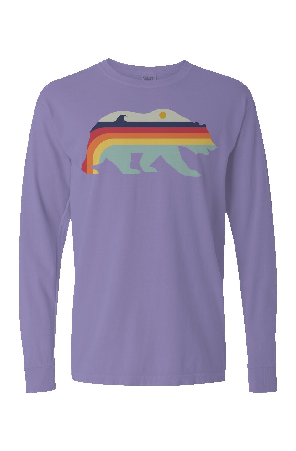Retro Bear Long Sleeve Unisex Tee - Swash Peak