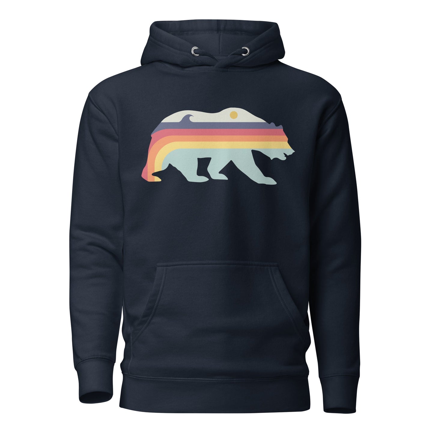 Retro Bear Unisex Hoodie - Swash Peak