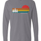 Retro Sunset Long Sleeve Unisex Tee - Swash Peak
