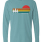 Retro Sunset Long Sleeve Unisex Tee - Swash Peak