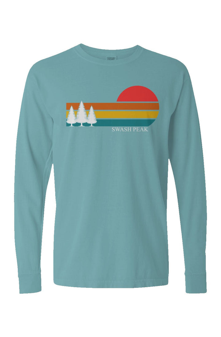 Retro Sunset Long Sleeve Unisex Tee - Swash Peak