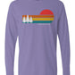 Retro Sunset Long Sleeve Unisex Tee - Swash Peak